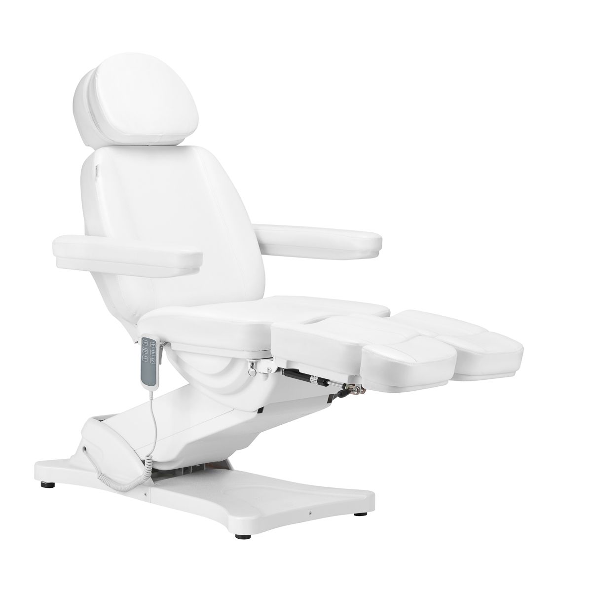 Elektrisk behandlingsstol SILLON CLASSIC 3 motorer med pedi cradle hvit