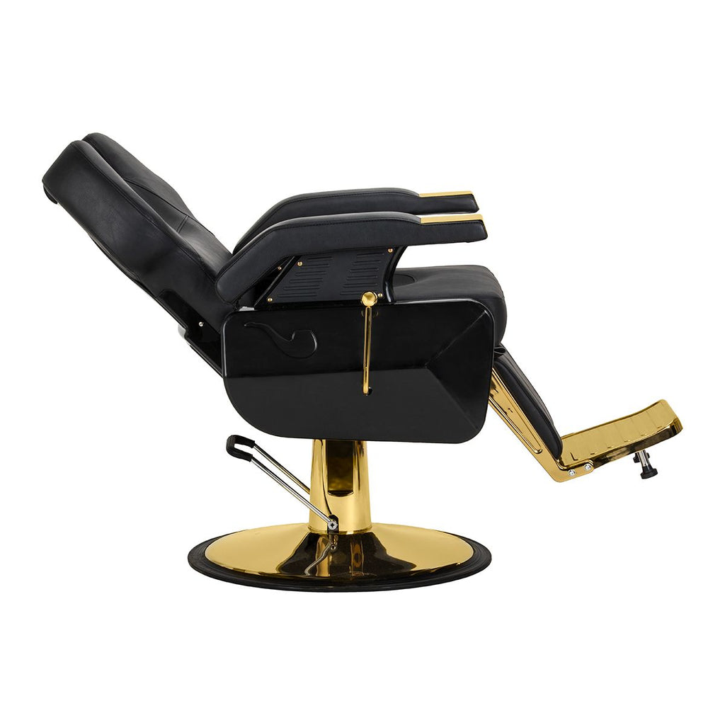 Hair System New York barberstol svart gull