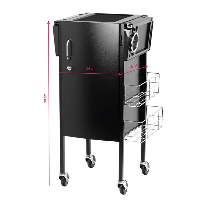 Gabbiano frisørvogn deluxe 500 svart