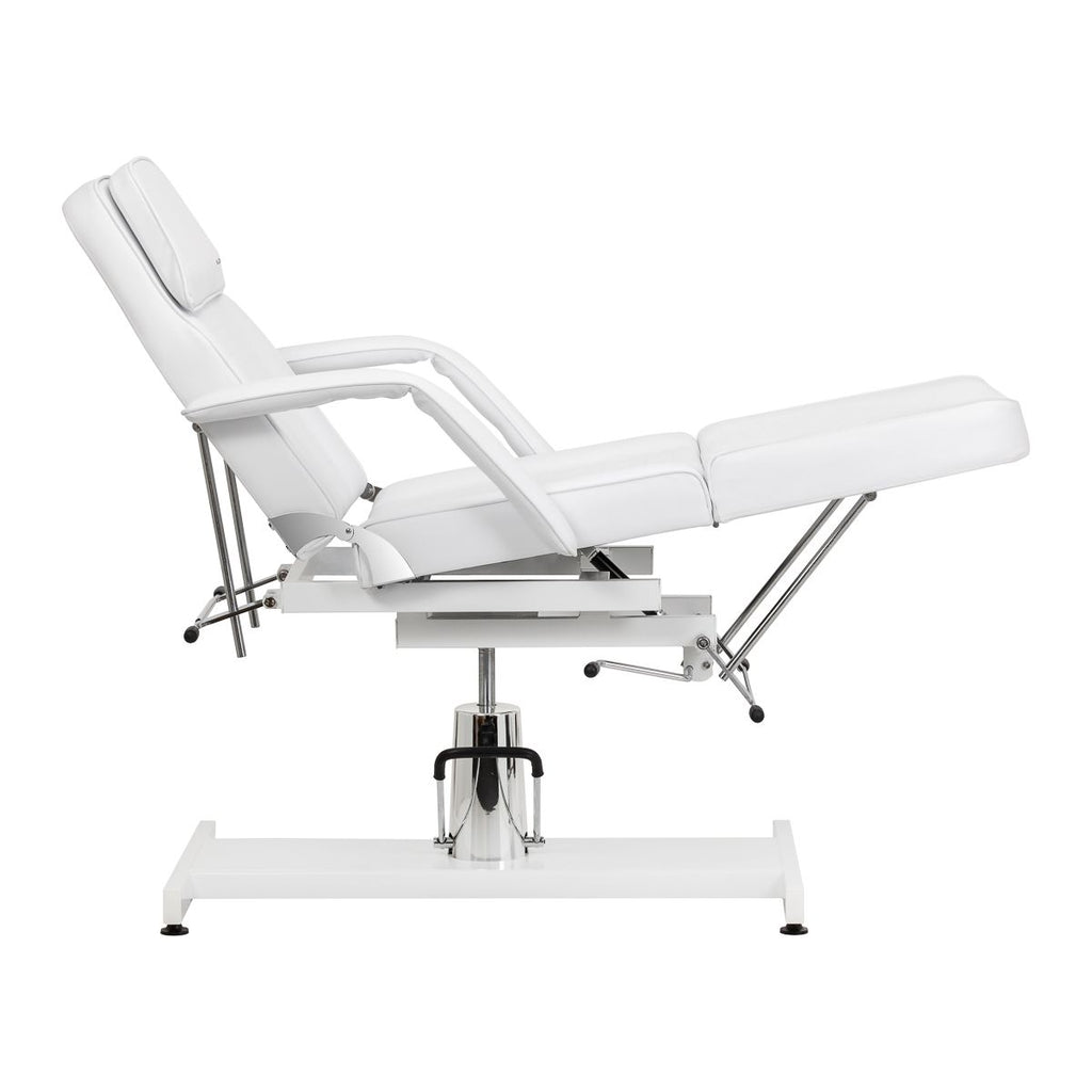 Hydraulisk behandlingsstol Sillon 210 med cradle hvit
