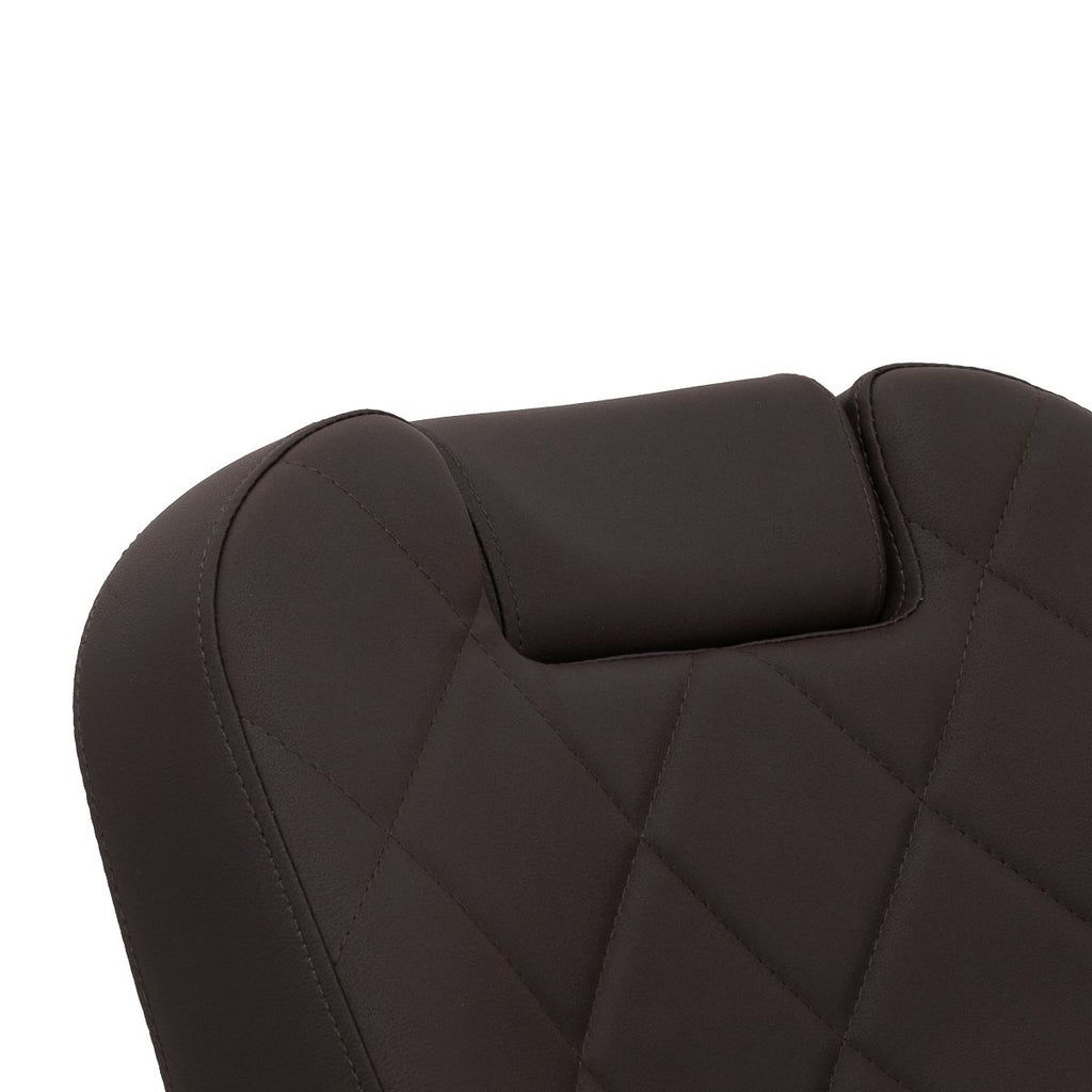 Gabbiano barberstol Bruno med svart frame brun