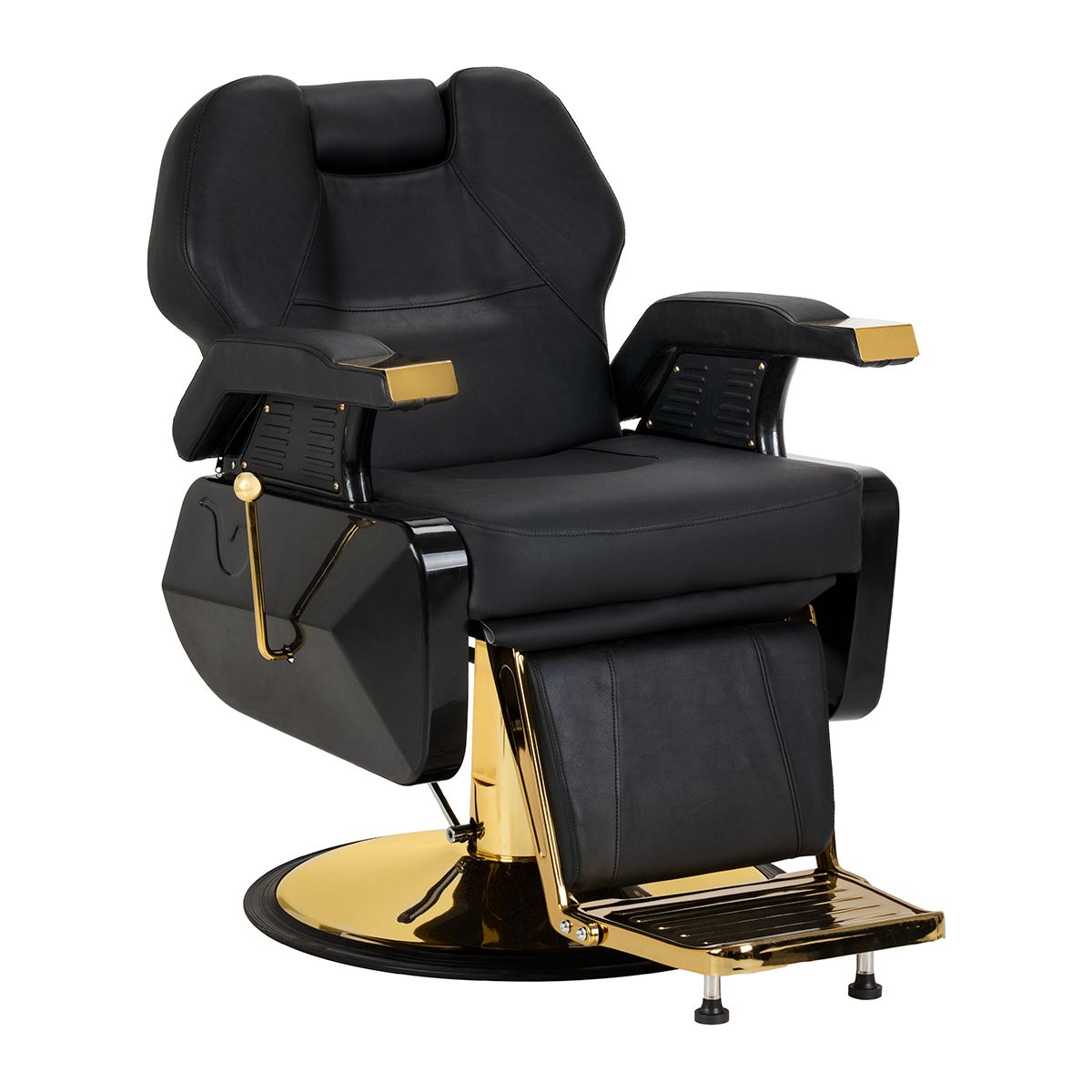 Hair System New York barberstol svart gull