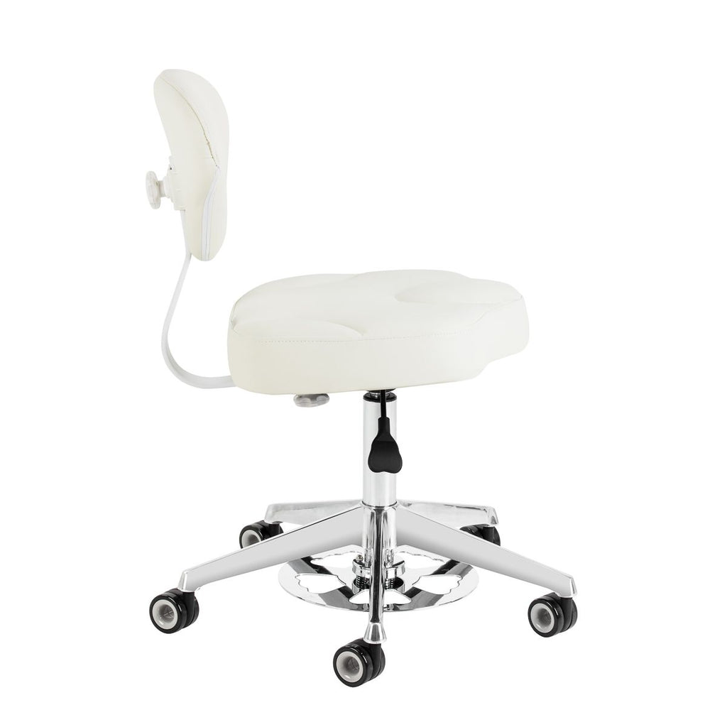 Arbeidsstol Azzurro 156-F bump-up hvit