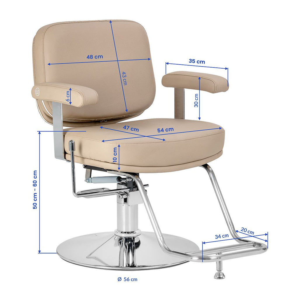 Frisørstol Omega Astra Plus beige