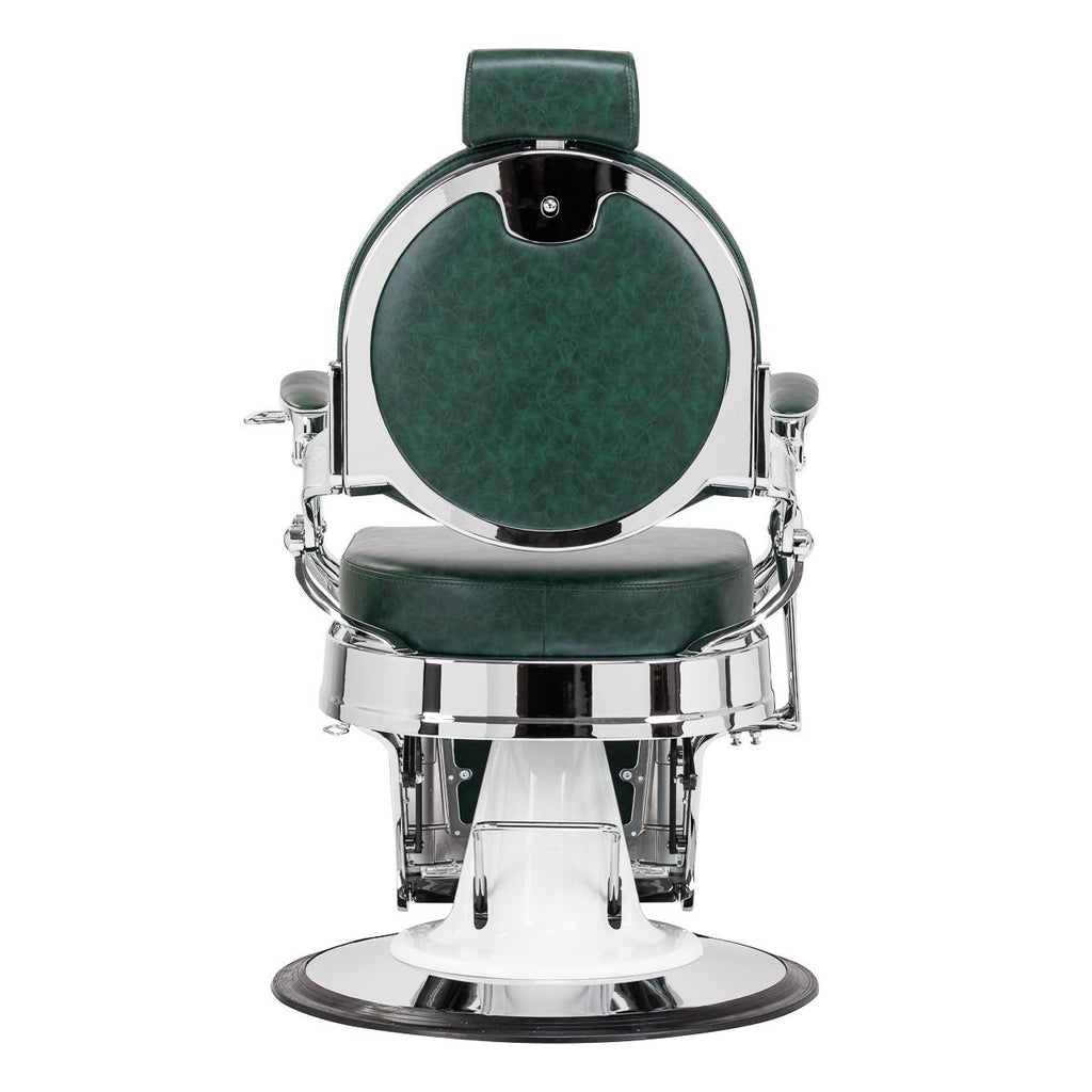 Barberstol Gabbiano President grønn Chrom