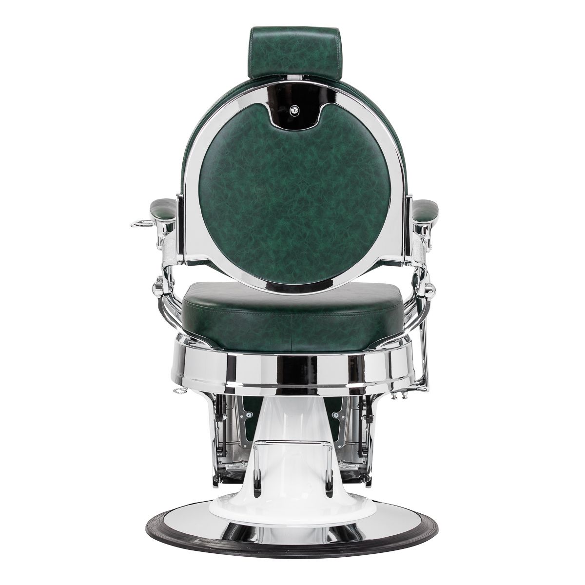 Barberstol Gabbiano President grønn Chrom