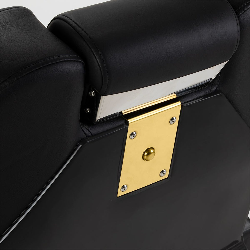 Hair System New York barberstol svart gull