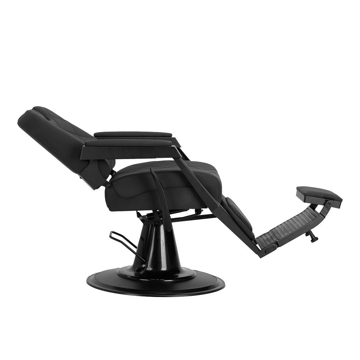 Gabbiano barberstol Bruno med svart frame svart