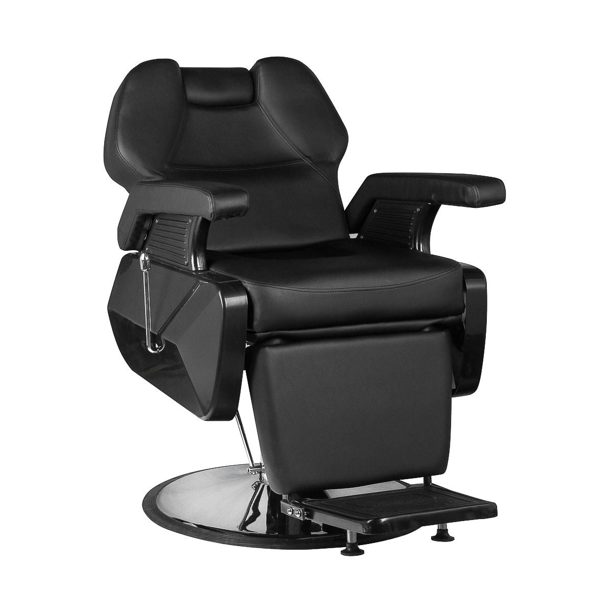 Hair system New York barberstol svart krom