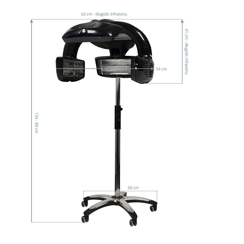 Gabbiano infrazon gulvmodell 628 svart