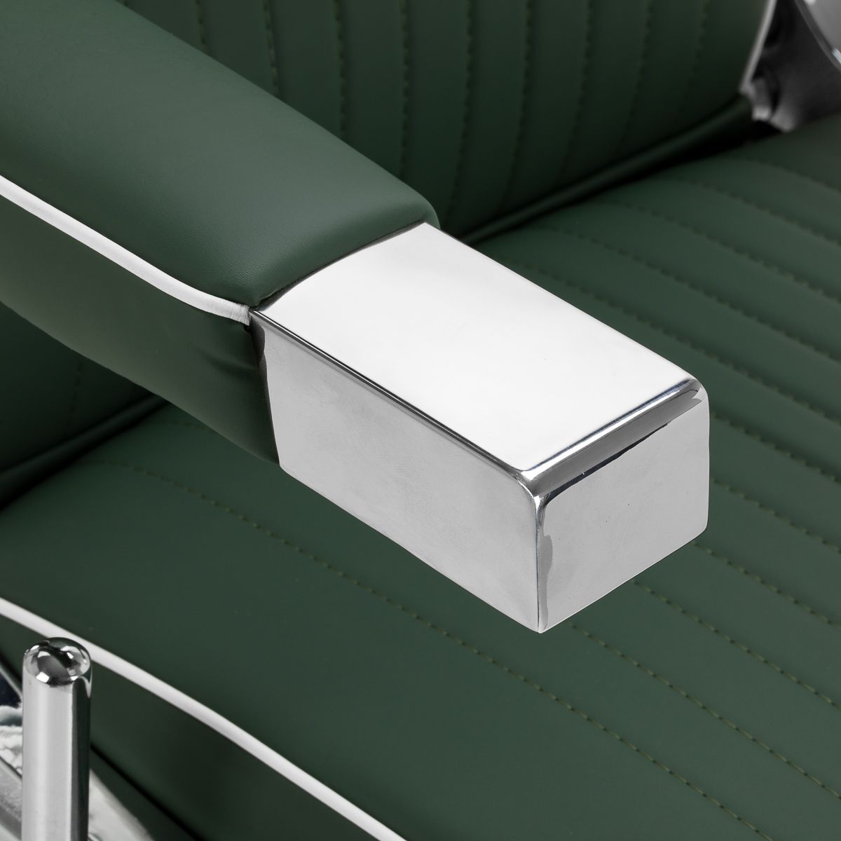 Gabbiano Visionerio barberstol grønn krom frame