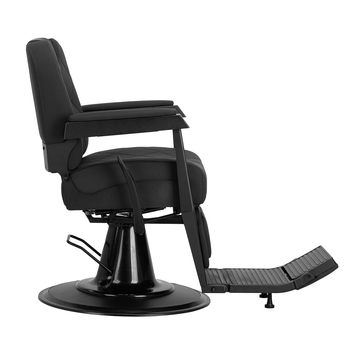 Gabbiano barberstol Bruno med svart frame svart