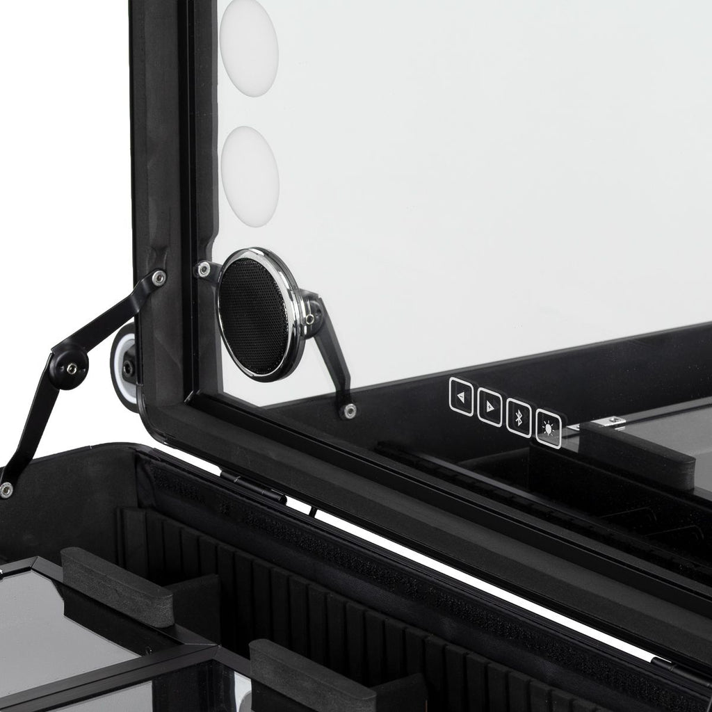Mobil speaker stand med speakers Plus svart