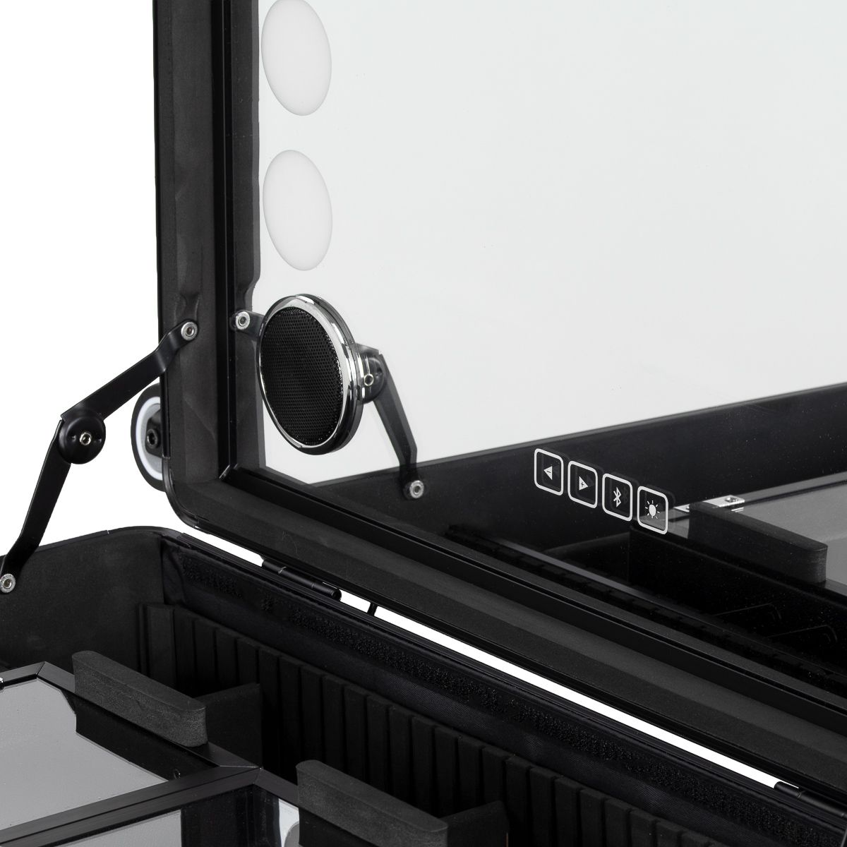 Mobil speaker stand med speakers Plus svart