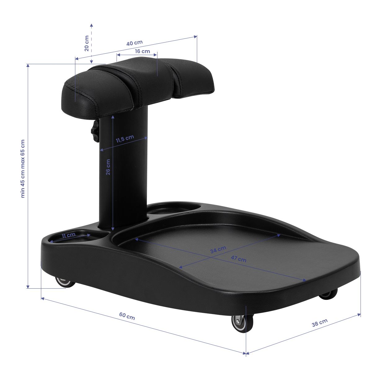 Azzurro paddling pool trolley svart