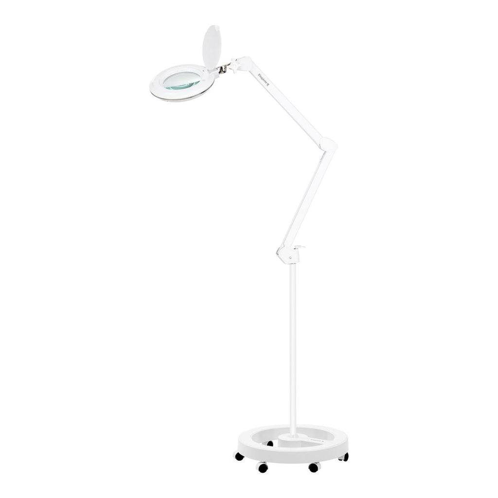 Elegante 6031 lupelampe med 60 SMD 3D LEDs, complete med adjustable stand og lysstyrke control