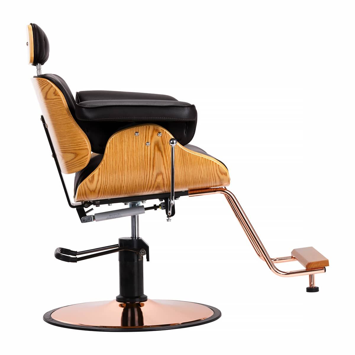 Frisørstol Gabbiano Florencja med adjustable headrest in svart
