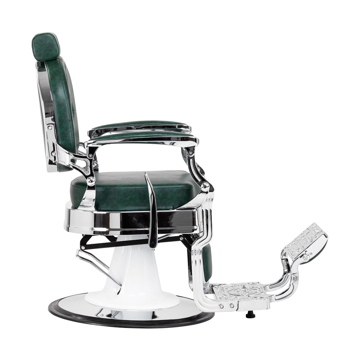 Barberstol Gabbiano President grønn Chrom