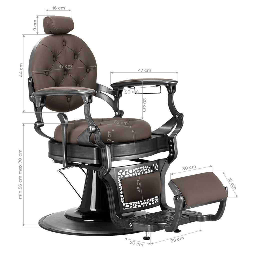 Barberstol Gabbiano Niccolo brun