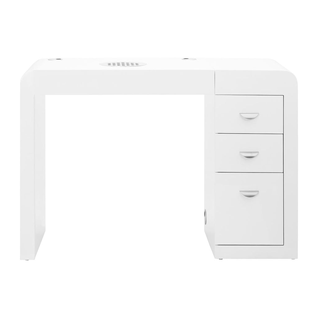 Salong arbeidsbord 312 hvit venstre