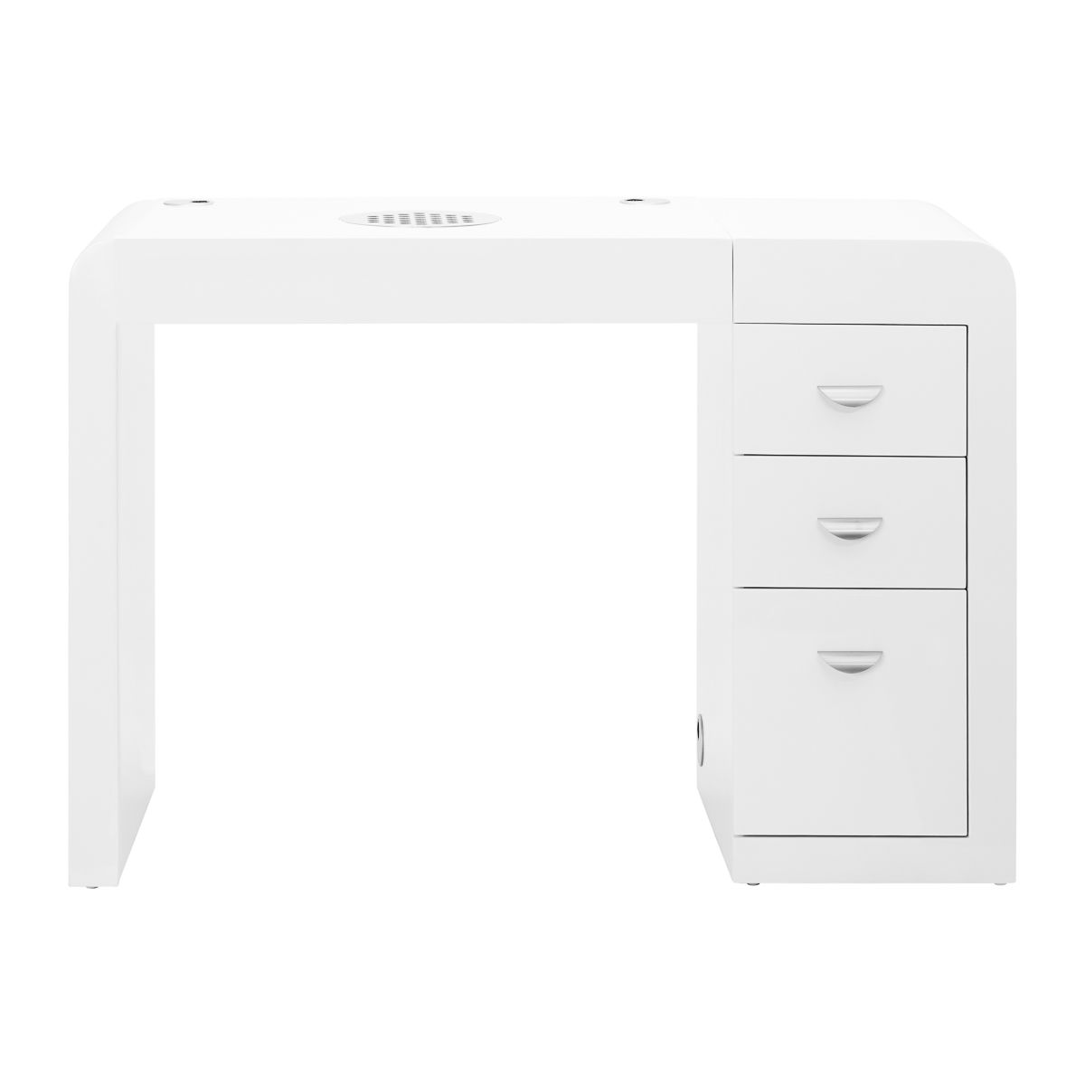 Salong arbeidsbord 312 hvit venstre