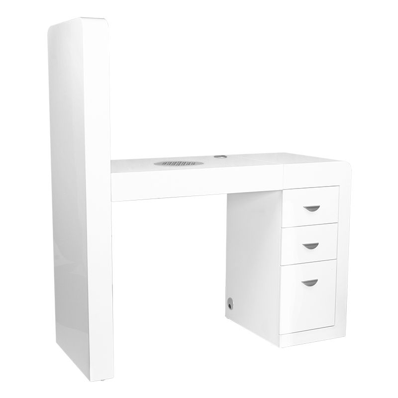 Salong arbeidsbord 310 hvit høyre