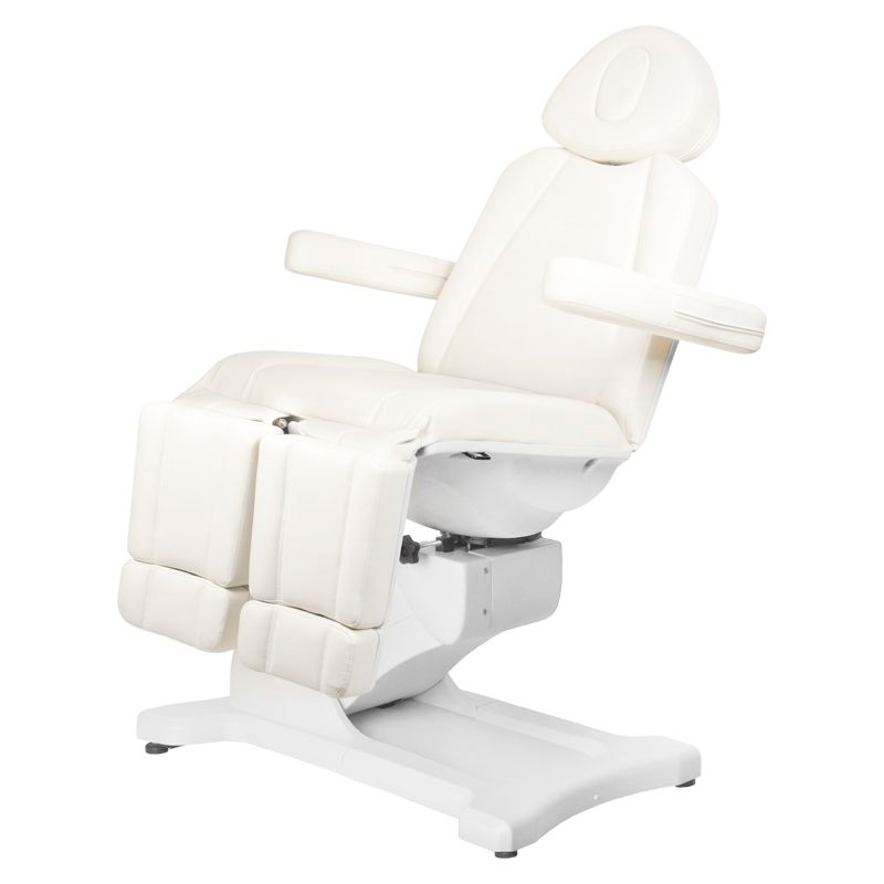 Elektrisk behandlingsstol azzurro 869as pedi 5 motorer roterende hvit