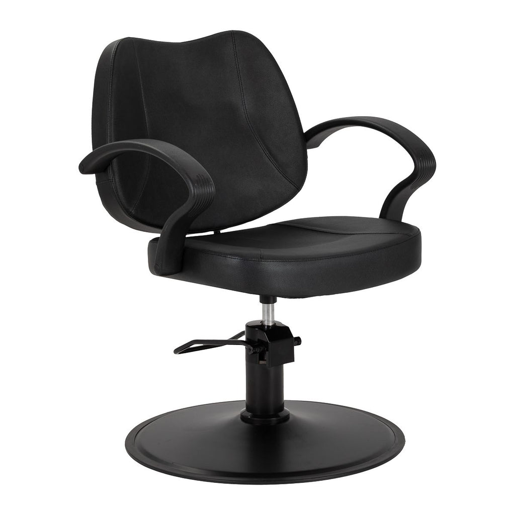 Frisørstol Hair System Borneo svart