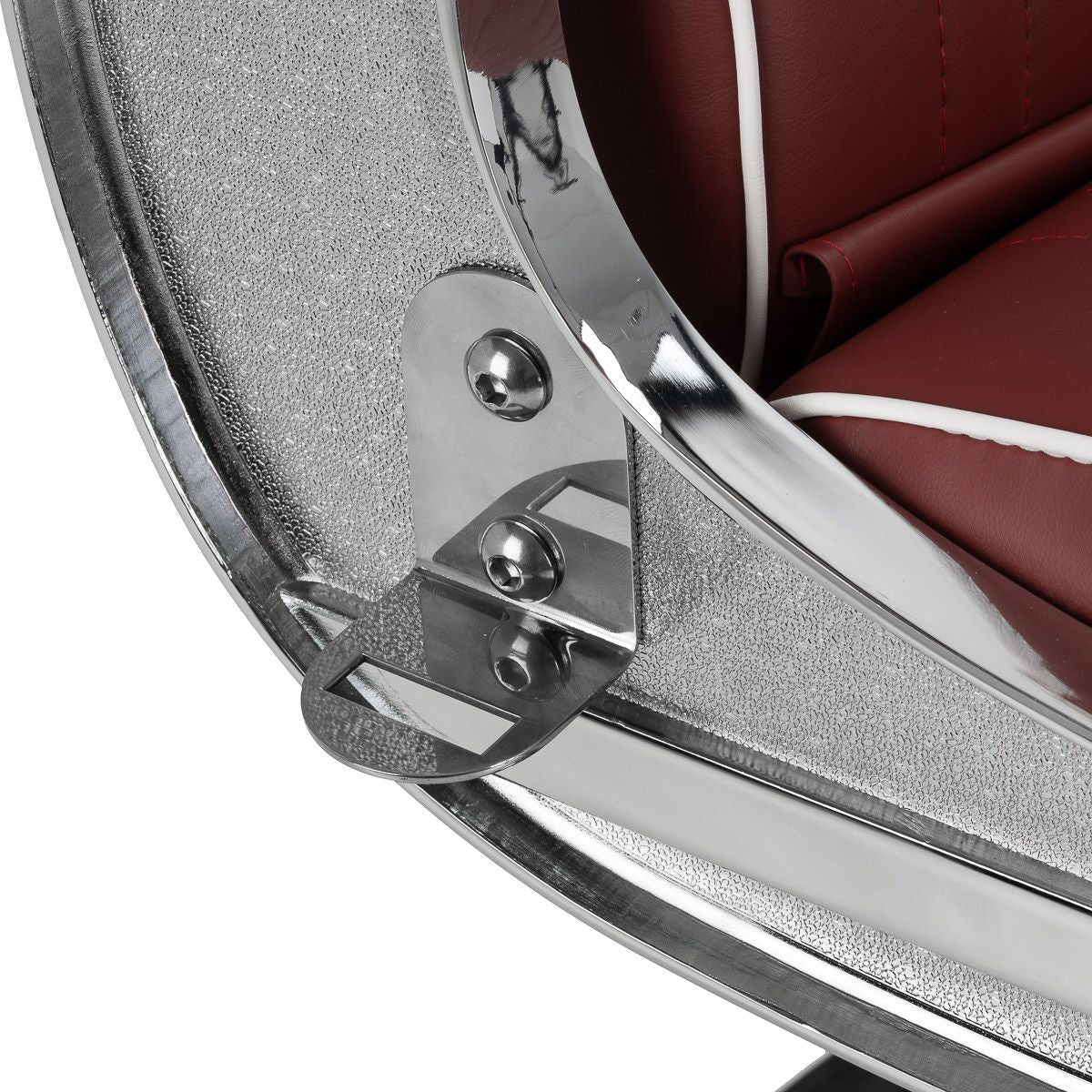 Gabbiano Visionerio barberstol rød krom frame