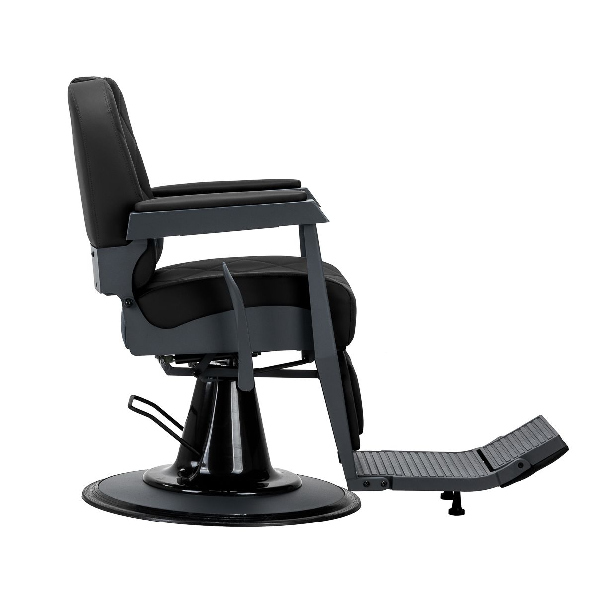Gabbiano barberstol Bruno med graphite frame svart