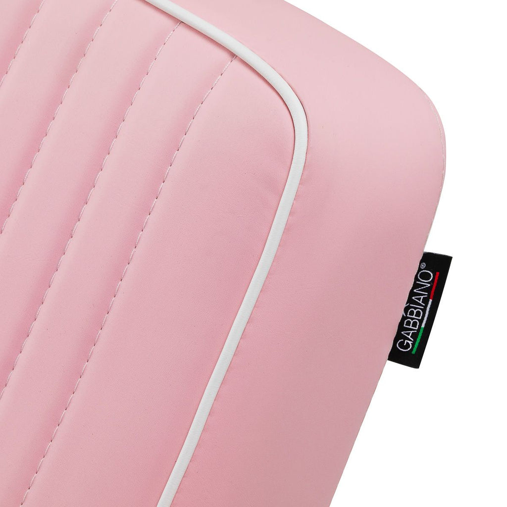 Gabbiano Visionerio barberstol rosa krom frame