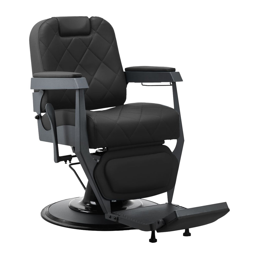 Gabbiano barberstol Bruno med graphite frame svart