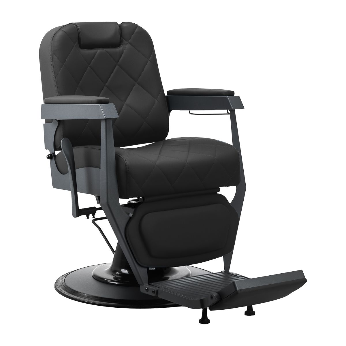 Gabbiano barberstol Bruno med graphite frame svart