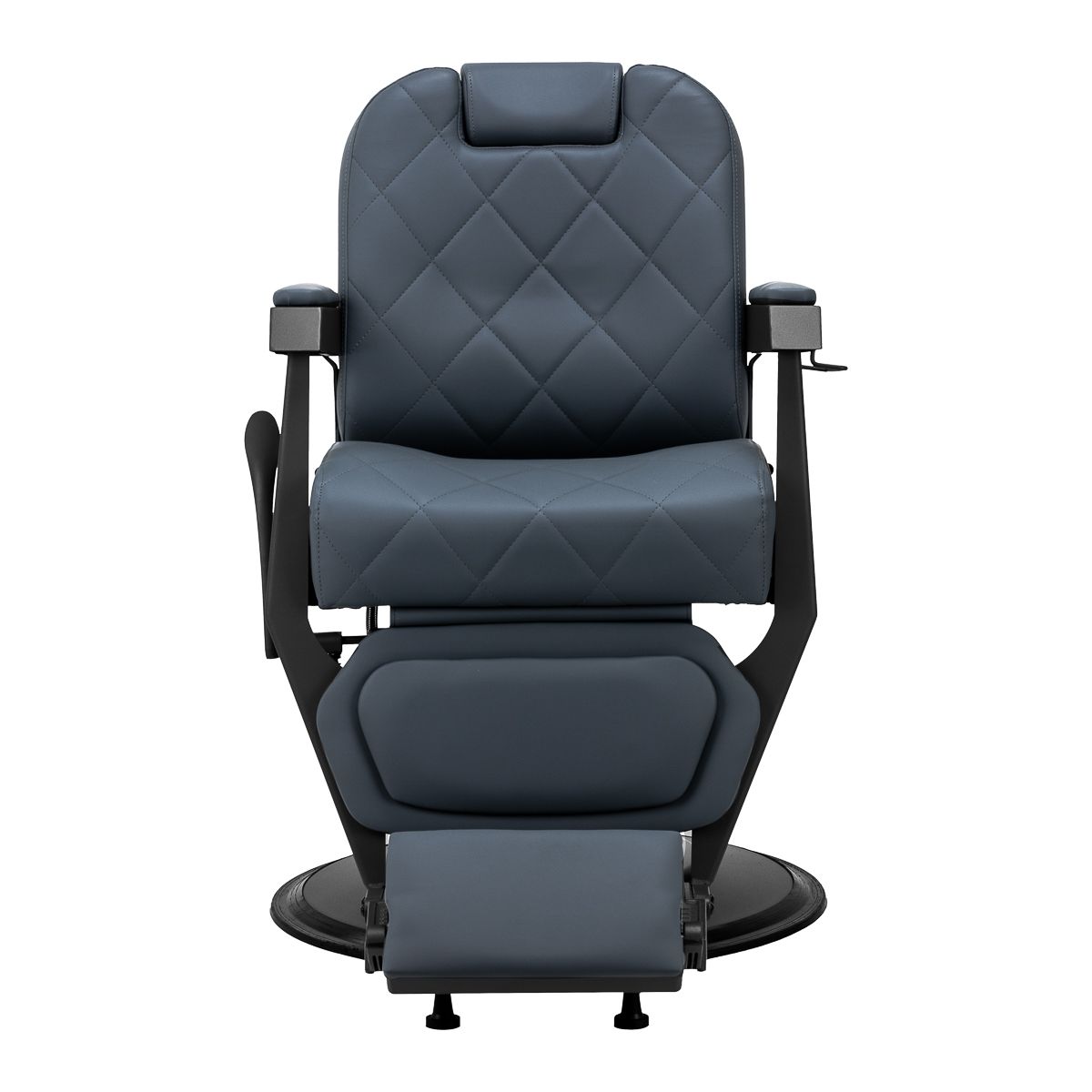Gabbiano barberstol Bruno steel blå med svart base