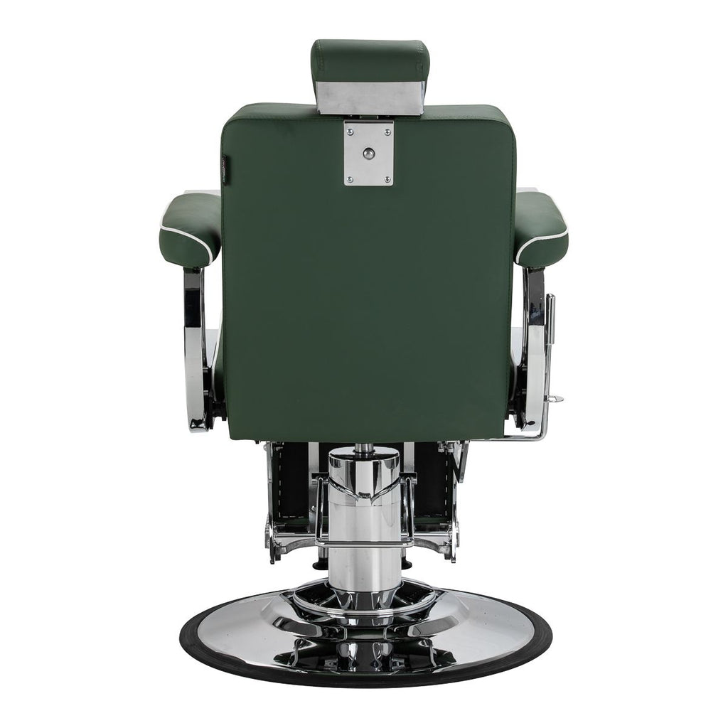 Gabbiano Visionerio barberstol grønn krom frame