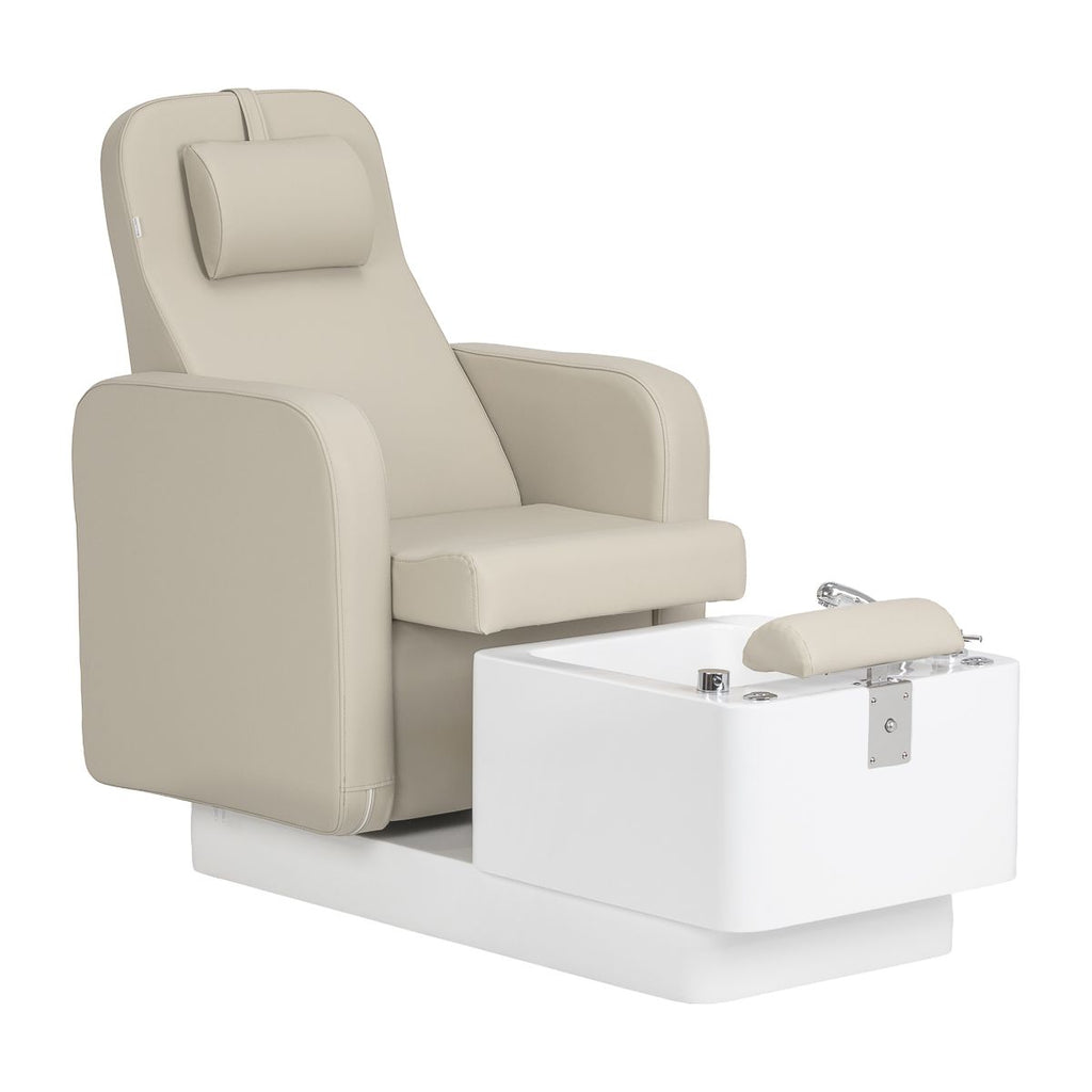 Pedikyr beauty stol SPA Sillon Elysia kremfarget
