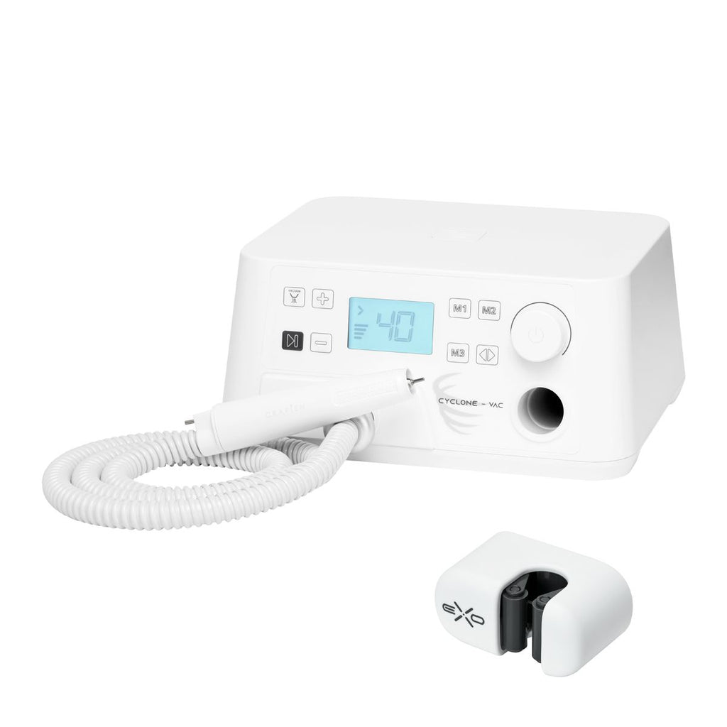 KIT: Saeyang Marathon Cyclone-Vac fotpleie neglefreser med støvavsug + Mini 969 storage enhet