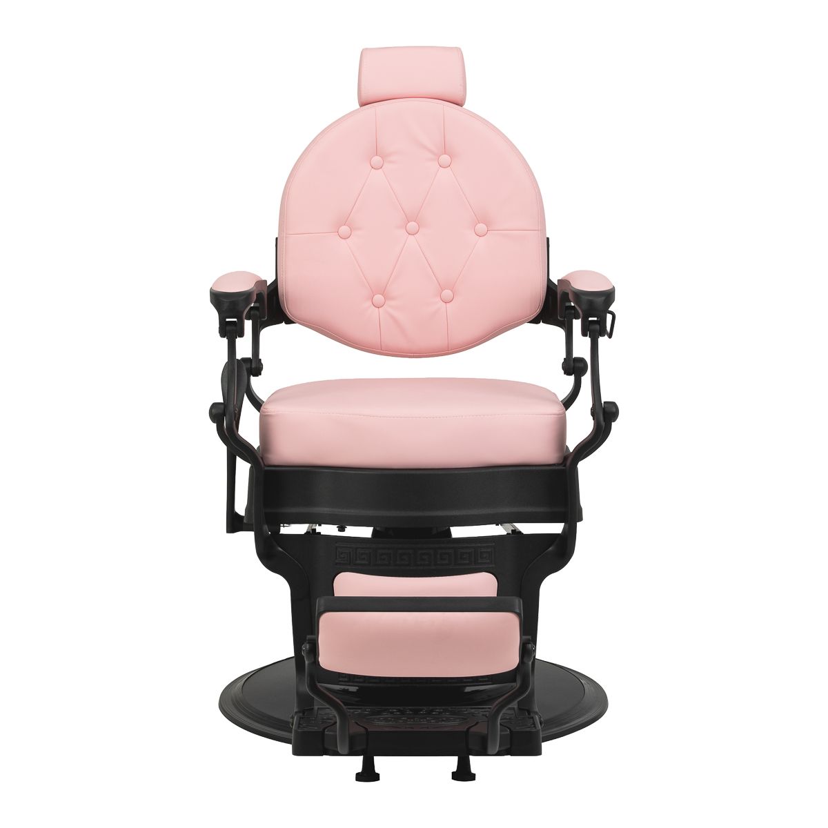 Barberstol Gabbiano President rosa med svart base