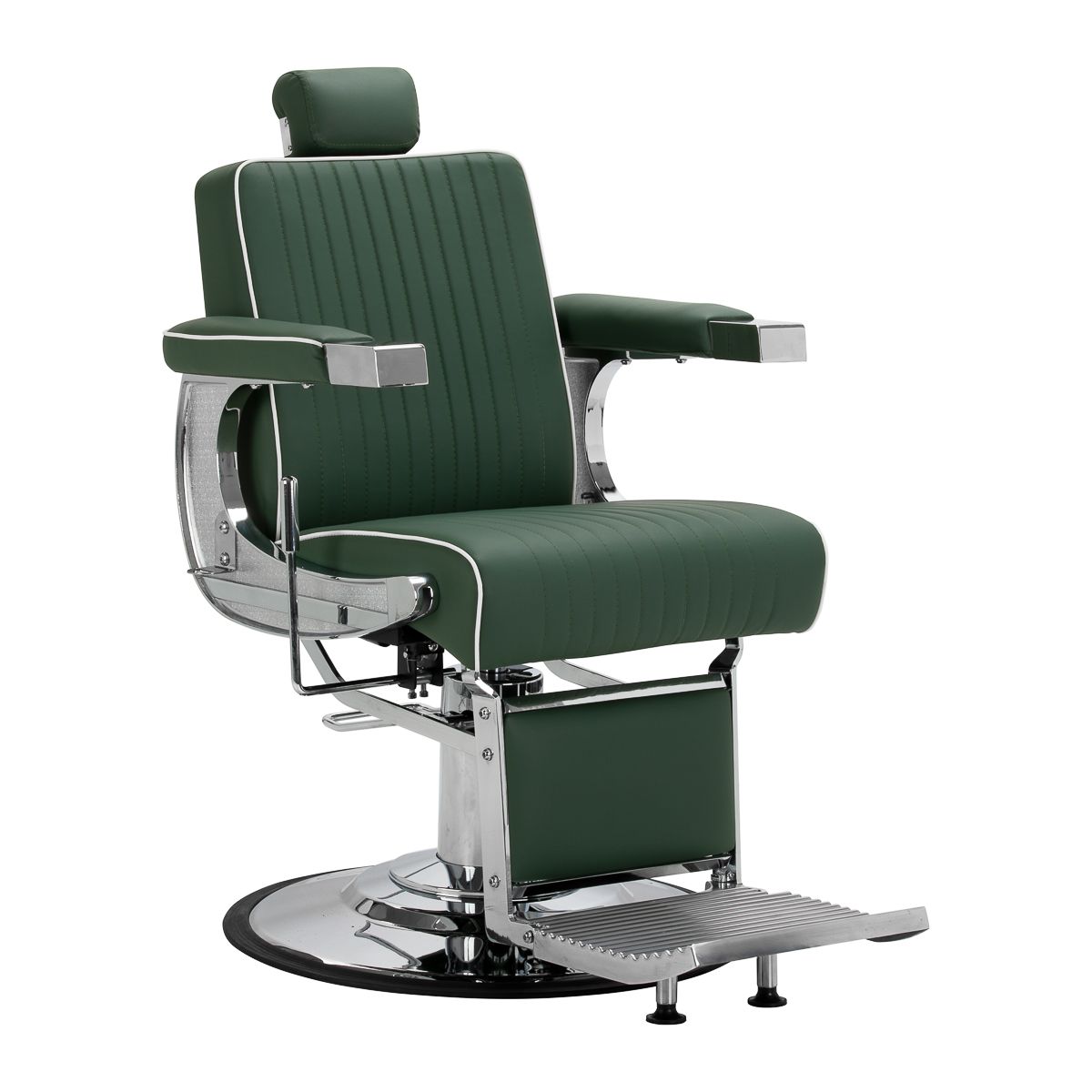 Gabbiano Visionerio barberstol grønn krom frame