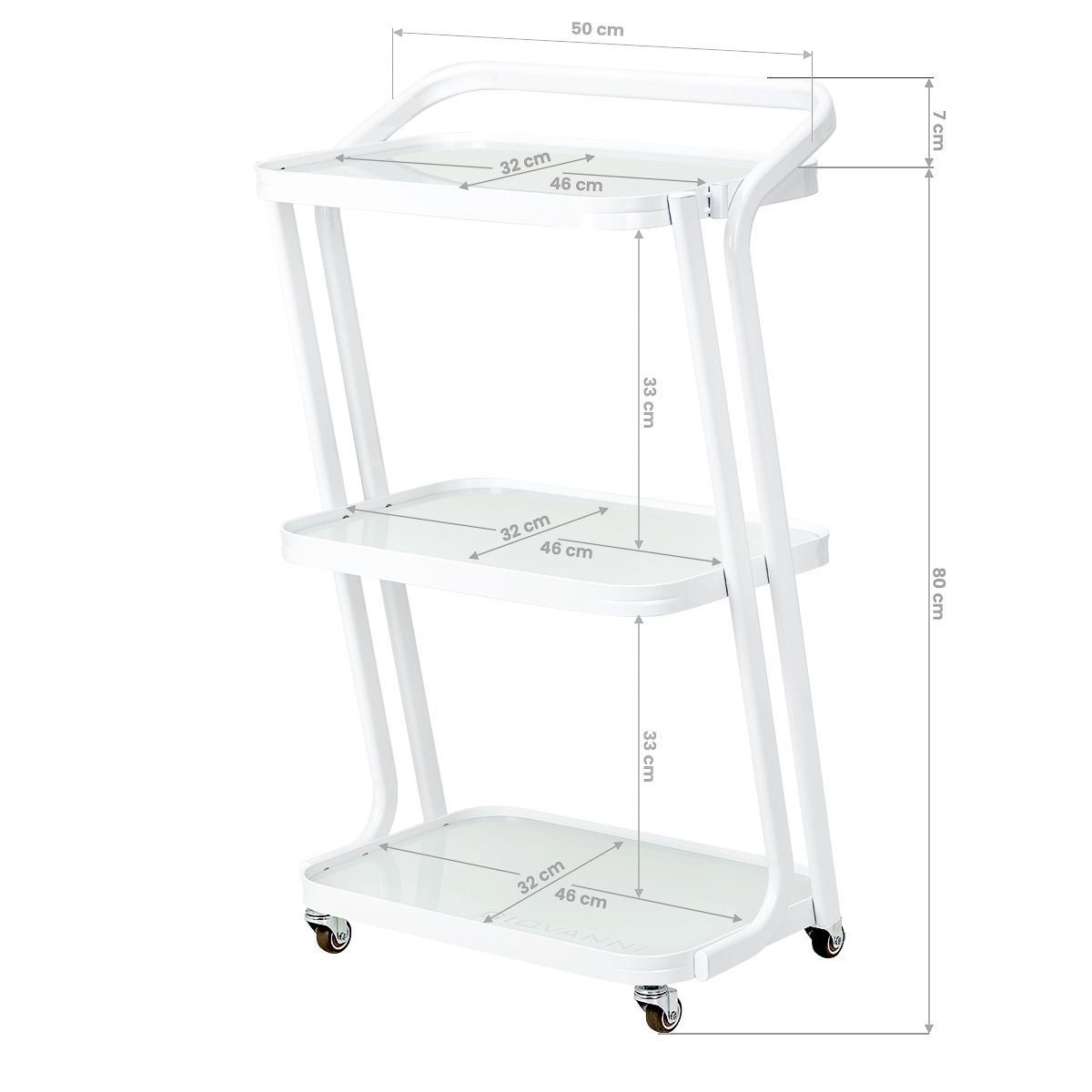 Giovanni bord H6701 hvit