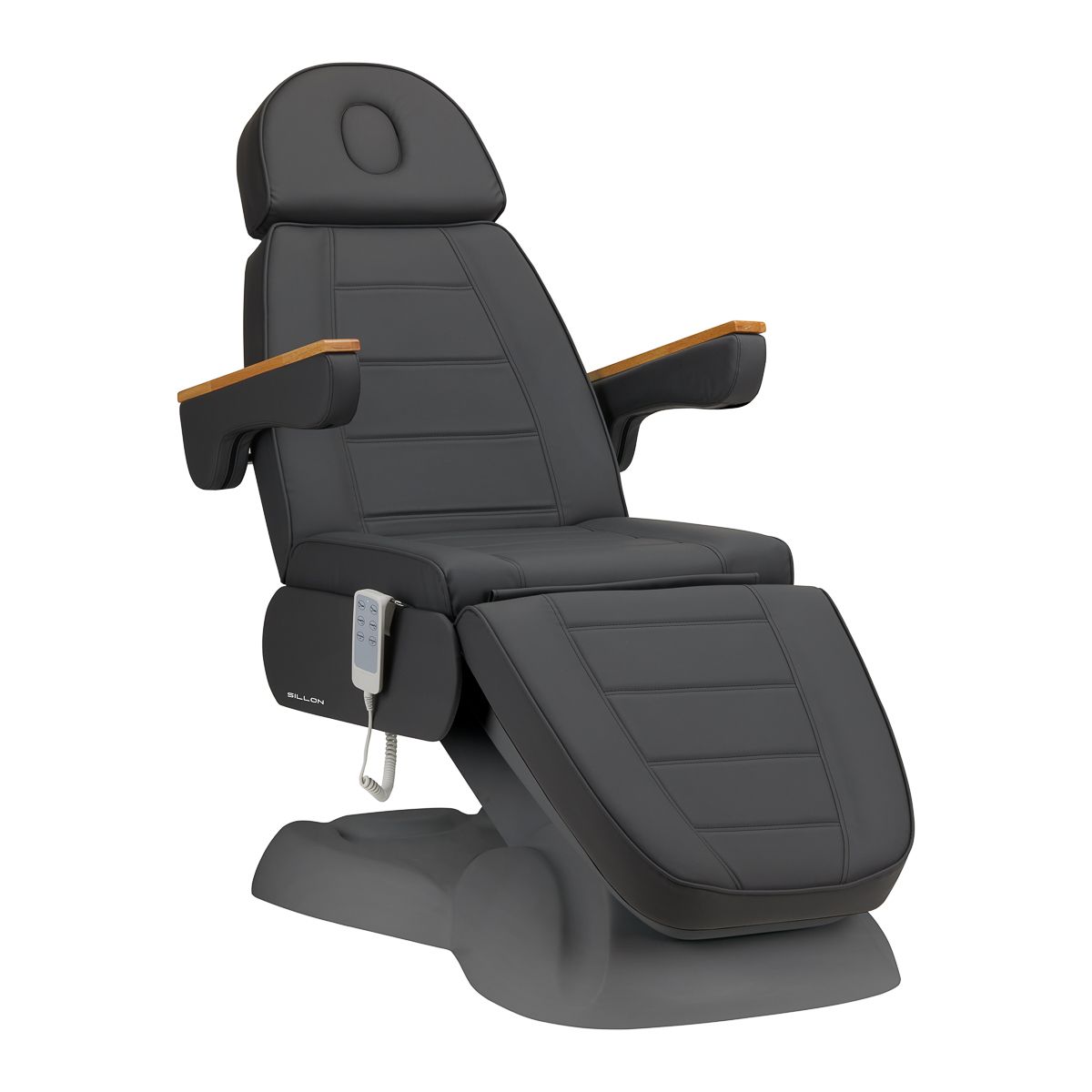 Elektrisk behandlingsstol SILLON Lux 273b 3 motorer grå med grå base
