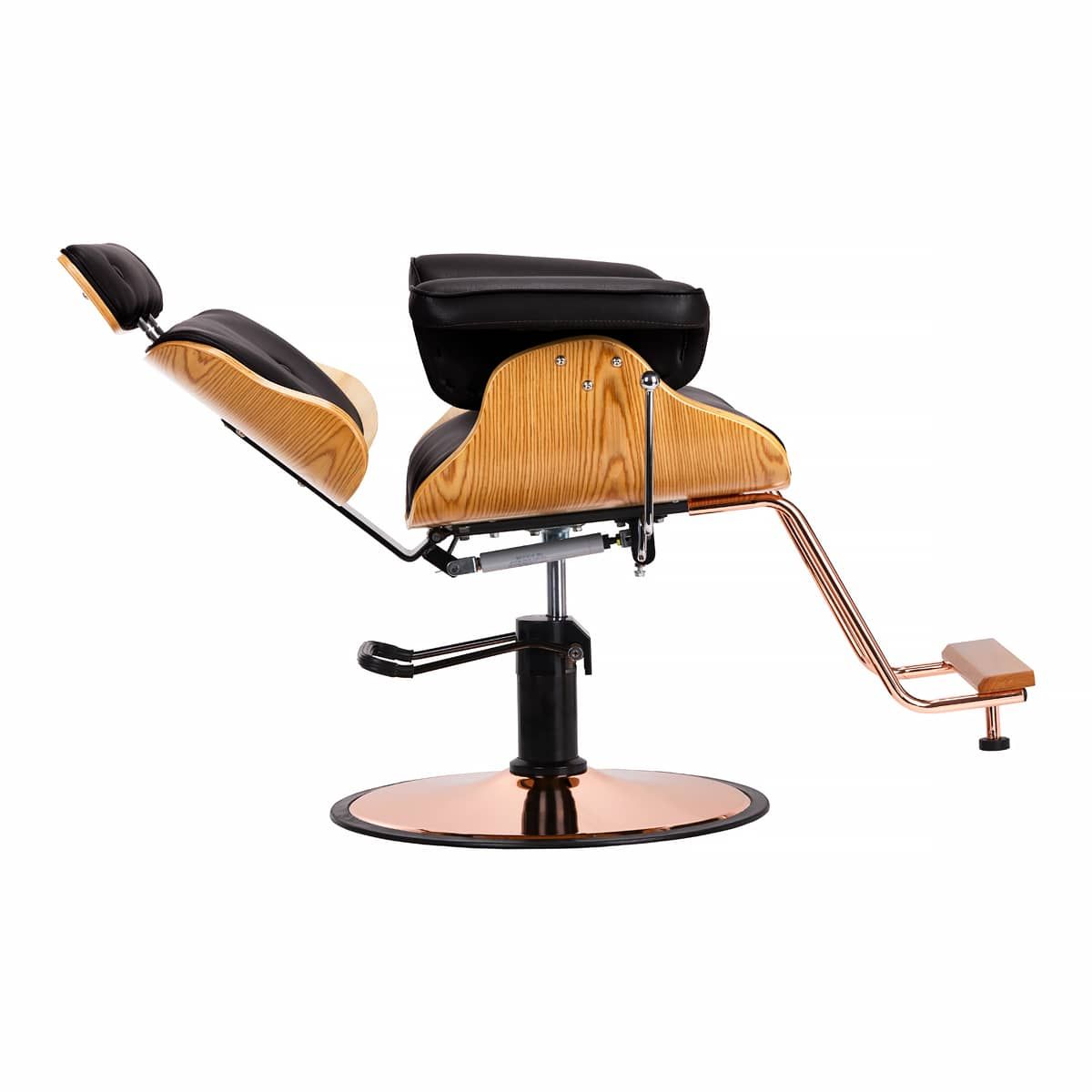 Frisørstol Gabbiano Florencja med adjustable headrest in svart
