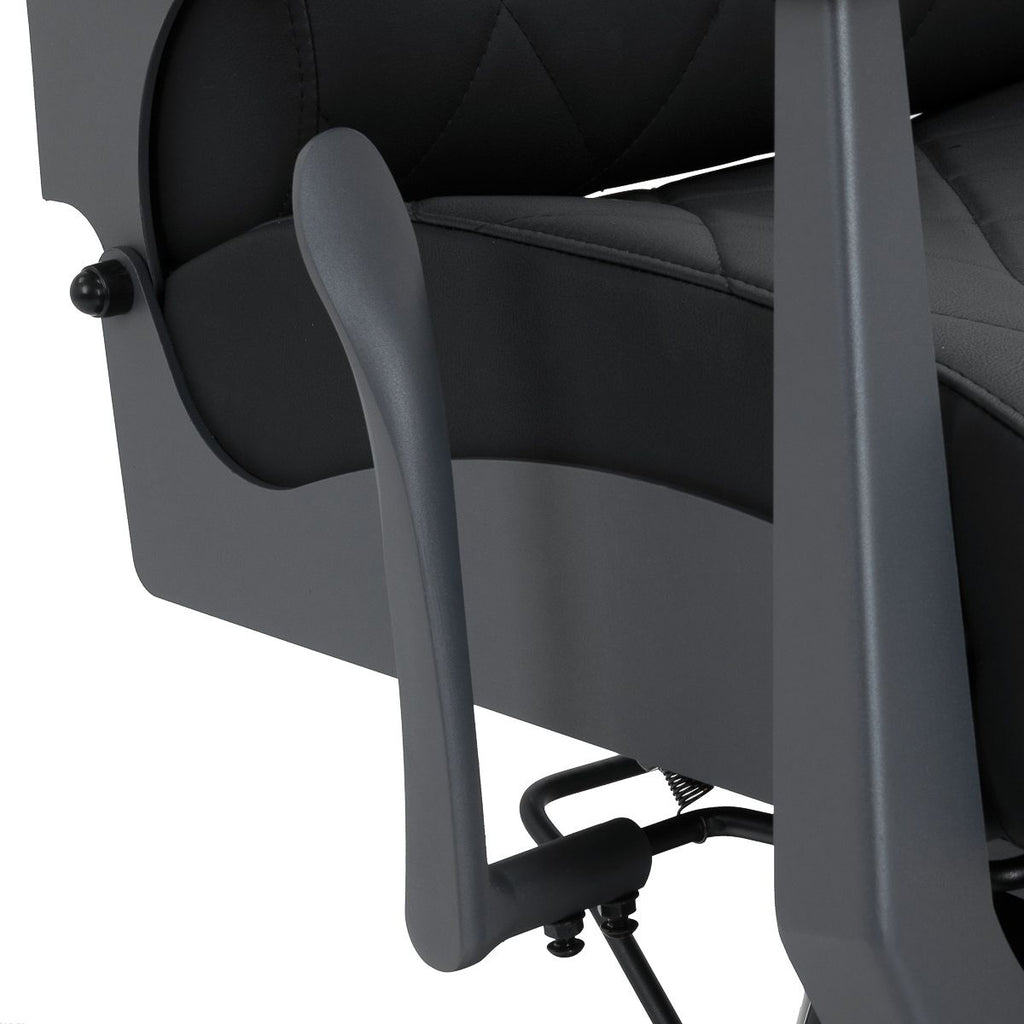 Gabbiano barberstol Bruno med graphite frame svart