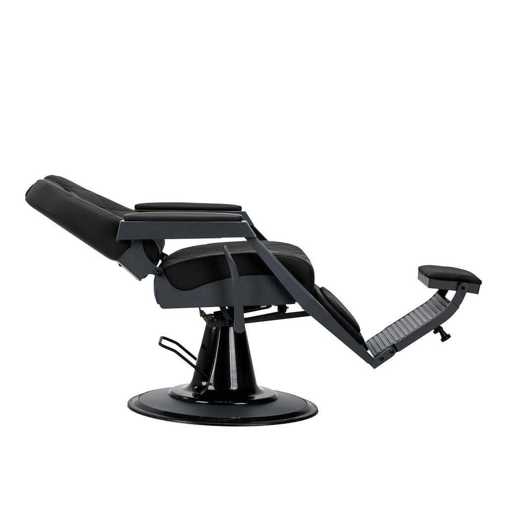 Gabbiano barberstol Bruno med graphite frame svart
