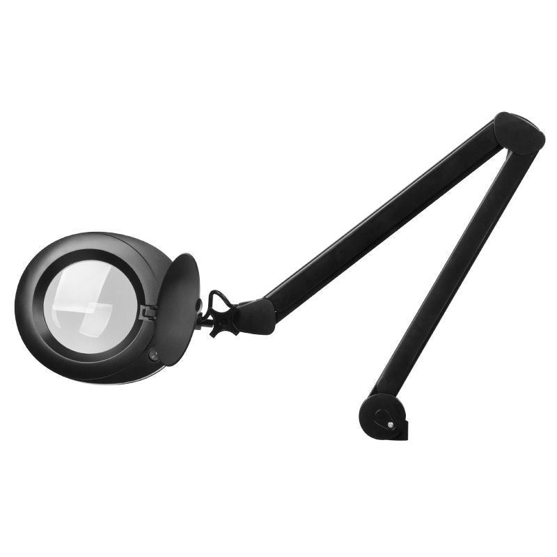Elegante 6025 60 LED SMD 5D svart lupelampe med stativ