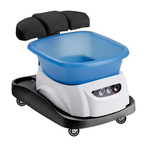 Azzurro shower tray med massasje og hvit trolley