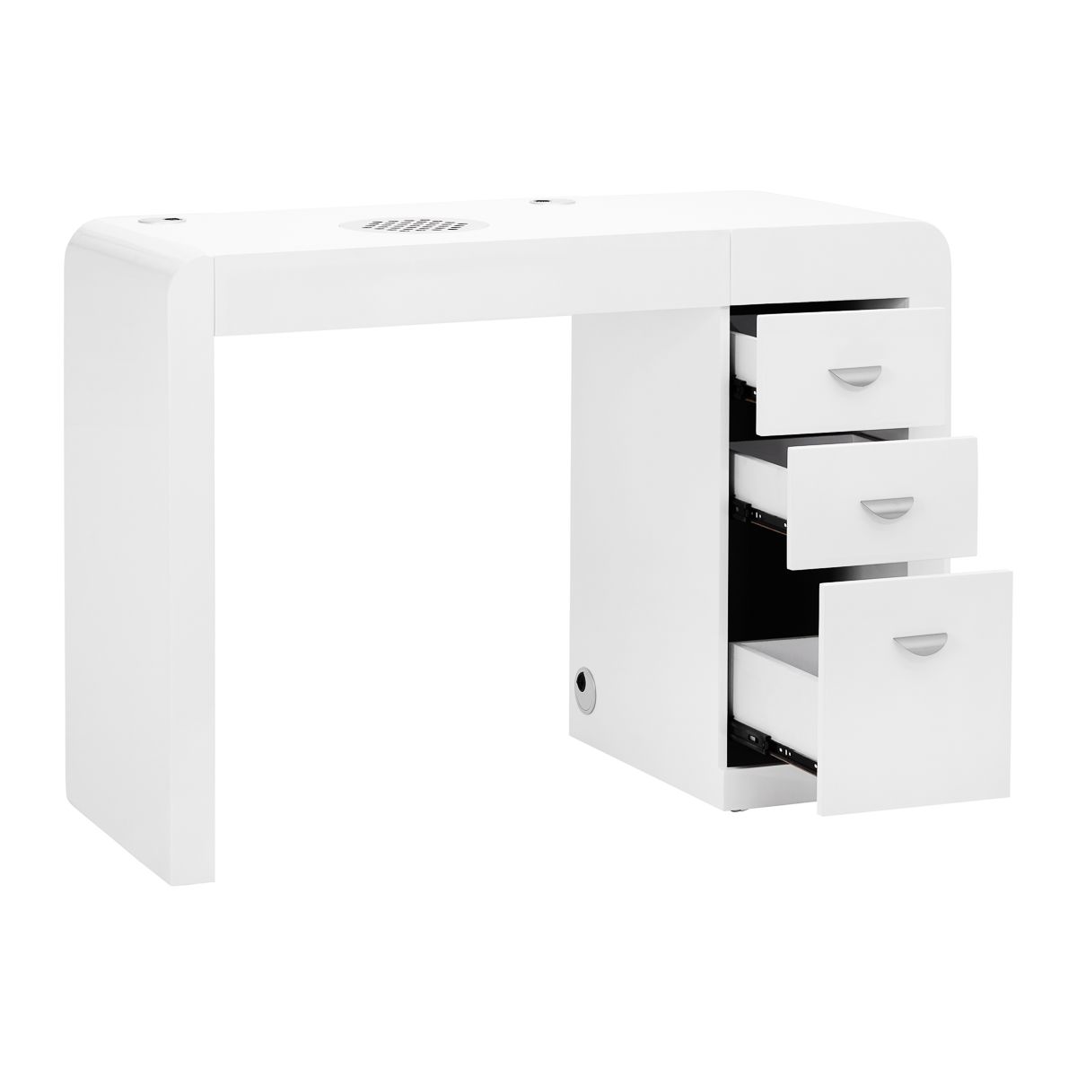 Salong arbeidsbord 312 hvit venstre
