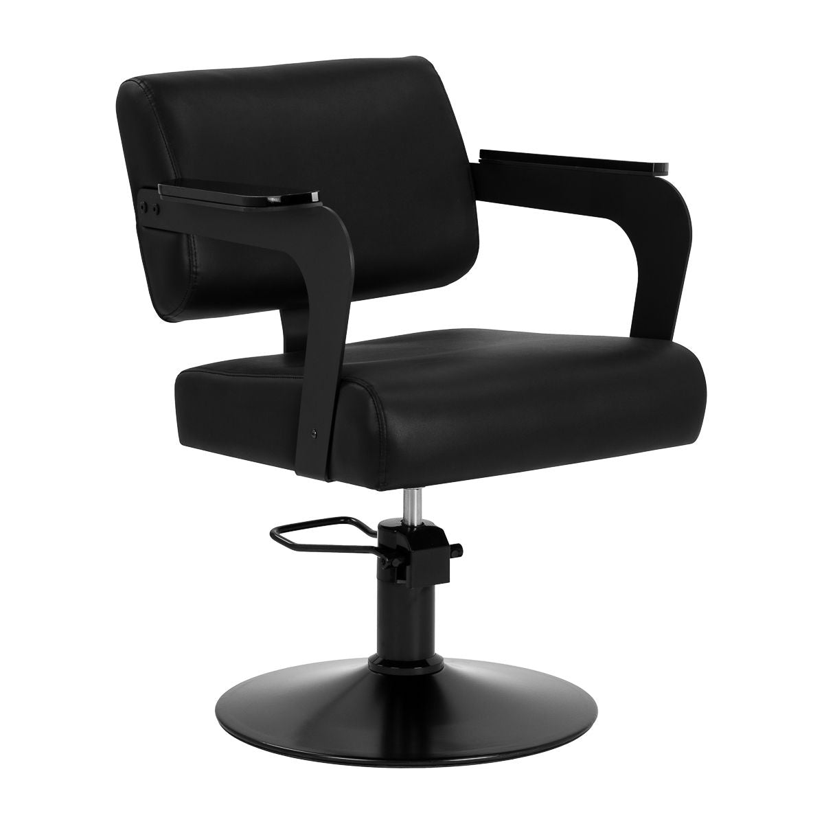 Hair System Jet noir frisørstol svart