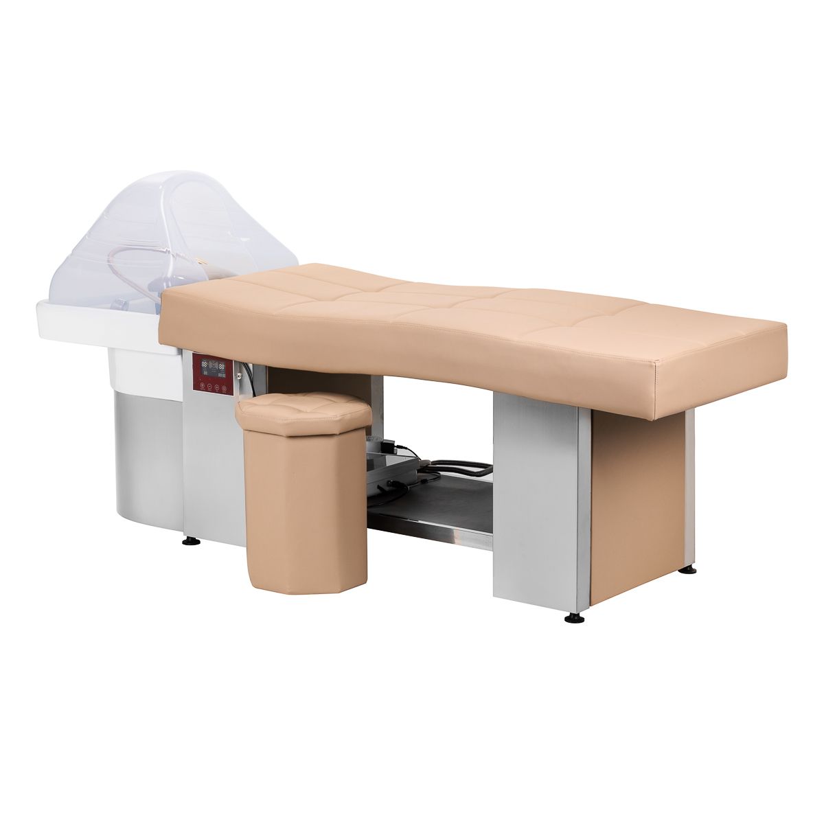 Gabbiano Head Spa 017 Head Spa vaskebenk beige med pouffe