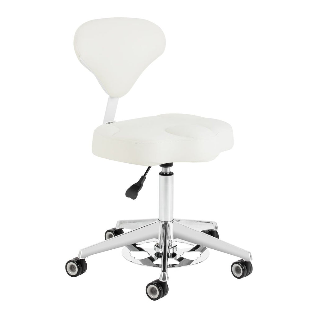 Arbeidsstol Azzurro 156-F bump-up hvit